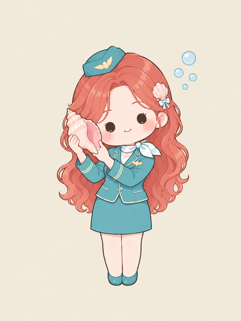 Little Mermaid-type crew character